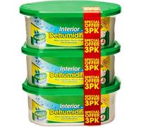 ANGIX 3 x Interior Dehumidifier 250ml, Fragrance-Free, Helps Stop Damp, Mould & Mildew, Condensation Remover Moisture Absorber Ideal for Home, Bathroom, Kitchen, Bedroom, Caravan, Boat