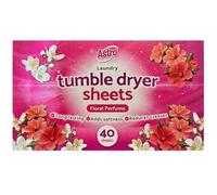 ANGIX 3 x Laundry Tumble Dryer Sheets Floral Perfume - 120 Sheets Pack | Long Lasting Freshness, Reduces Creases & Adds Softness