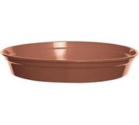 ANGIX 5 x Terracotta Plant Saucers for 7.5/10cm Pot, Heavy Duty Plastic Flower Pot Drip Trays for Indoor & Outdoor Plants, Garden Plant Pot Saucers/Water Trays, Surface Protection for Household Plants