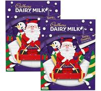 ANGIX Dairy Milk Advent Calendar 2025 - Christmas Countdown Calendar with 24 Milk Chocolates, 90g -Fun Treat for Kids & Family (Pack of 2 - Advent Calendar Chocolate)