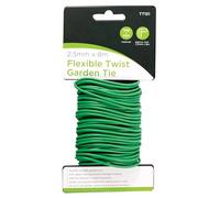 ANGIX Flexible Garden Twist Tie Wire 8m x 2.5mm Plant Support Wire Soft Rubber Coated Reusable Strong Plant Ties for Climbing Plants Vines Flowers Trellis Garden Wires (Green)