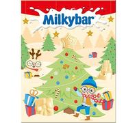 ANGIX Milkybar Advent Calendar 2025 - White Chocolate Christmas Countdown Gift Box 85g - 24 Festive Shapes for Kids & Adults - Creamy Smooth White Chocolate Treats - Fun Christmas Stocking Filler UK