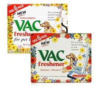 ANGIX VAC Freshener Disc 12 Pack - 6 Summer + 6 Spring Meadow Hoover Disc for Pet Lovers, Extra Strength Pet Odour Control Discs for Vacuum Cleaners, Fits All - Sold