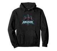 Angkor Temple Cambodia Design Khmer Style Graphic Pullover Hoodie