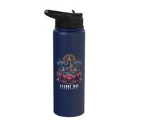 Angkor Wat Cambodia Buddha Vintage Buddhist Souvenir Stainless Steel Insulated Water Bottle