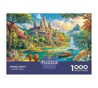 Angkor Wat_ Cambodia Puzzle 1000 Piece, Jigsaw Puzzle Challenge Eco-friendly Paper Puzzle for Adults & for Age 14 And Up 70x50cm/1000pcs