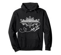 Angkor Wat, Cambodia Signature Heart Art Souvenir Pullover Hoodie