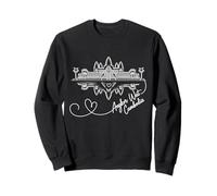 Angkor Wat, Cambodia Signature Heart Art Souvenir Sweatshirt