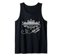 Angkor Wat, Cambodia Signature Heart Art Souvenir Tank Top