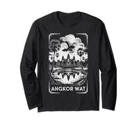 Angkor Wat Cambodia Temple, Ancient Wonder Travel Fun Long Sleeve T-Shirt
