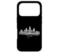 Angkor Wat Temple Line Art Cambodia Architecture Case for iPhone 17 Pro