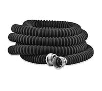 Angksorm PST-100X Respirator Hose Tube Pipe Assembly Universal 40mm Thread Extension Hose, 200-inch Length, Black, 1PCS