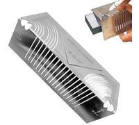 Angle and Arc Marking Ruler,Square Metal Scriber Right Angle Ruler - Metal Parallel Line Drawing Aid for Carpentry Metalworking Wood Pipe Bending Welding