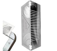 Angle & Arc Marking Ruler - Metal Square Arc Marker | Parallel Lines Drawing Aid And Pipe Cutting Guide For Construction, Welding, Metalworking And Menui