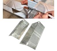 Angle & Arc Marking Tool, Adjustable Linear Arc Dual-Purpose Scriber,Square Steel Pipe Fitting Bend Cutter Working Tool, Multi-Purpose High-Precision Drawing Ruler for Round/Square Corner