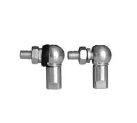 Angle ball joints 1pc M5 M6 Angle Ball Joint Rod End M5x0.8 M6x1.0 Thread Rod End Ball Bearing(1045 M6 With Seal,Left Thread)