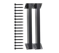 Angle Bracket - 45 Degree Metal Gazebo Connector | 42.8 cm Heavy Duty Reinforced Corner Set | This 2 Piece Bracket Set Strengthens the Use of Gazebos, Patios, Fences and Cabins in Outdoor Use