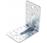 Angle Bracket 90x50x55x2.5mm ( Pack of: 10 ) Heavy Duty Galvanised Steel Metal Corner Braces for Joining, Bracing, and Reinforcing DIYUK