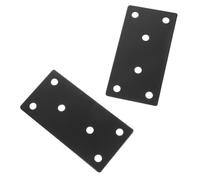 Angle Bracket，Corner Bracket，2pcs Stainless Steel Corner Bracket Heavy Duty Flat Mending Plates for Furniture Cabinet Reinforcement Easy Installation