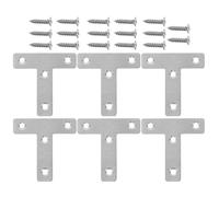 Angle Bracket，Corner Bracket，6pcs Stainless Steel L-Shaped Shelf Brackets 60mm Flat Corner Joint Plates with 4x16mm Screws