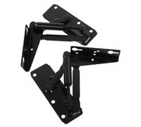 Angle Bracket，Corner Bracket，Heavy Duty Cabinet Hinges 85 Degree Foldable Lifting Brackets Spring Support for Sofa, Bench Seat