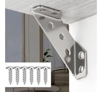 Angle Bracket for Wood Corner Bracket Metal Wood Brackets Stainless Steel Corner Brace Furniture Corner Connectors with Screws (2.5 x 0.8 x 0.7 inches)