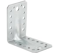 Angle Bracket Heavy Duty 2.5mm Galvanised Steel Metal Corner Braces for Joining, Bracing, and Reinforcing Pack of: 10 Size: 150x150x65x2.5mm