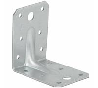 Angle Bracket Heavy Duty 2.5mm Galvanised Steel Metal Corner Braces for Joining, Bracing, and Reinforcing Pack of: 10 Size: 70x70x55x2.5mm