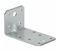 Angle Bracket Heavy Duty 2.5mm Galvanised Steel Metal Corner Braces for Joining, Bracing, and Reinforcing Pack of: 2 Size: 90x50x55x2.5mm