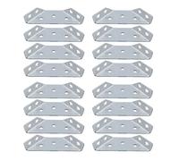 Angle Brackets-16 Pcs Stainless Steel Corner Brackets, Metal Brackets, Heavy Duty Triangular Flange Angle Bracket, Ideal for DIY Furniture Fixations and Corner (Without Screws)