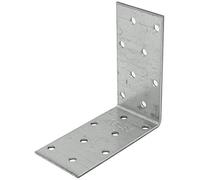 Angle Brackets KM7 80x80x40 T2mm Corner Bracket Metal L Plate Heavy Duty Steel (Pack of 10)