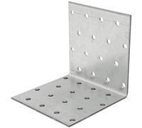 Angle Brackets KM9 80x80x80 T2mm Corner Bracket Metal L Plate Heavy Duty Steel (Pack of 1)