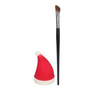 Angle Brush Sponge Kit Nose Contour Brush Sponge Soft Elastic 3D Smudging Makeup Sponge Set for Professional Makeup Artists and Beginners Red Christmas Hat Shape Hydrophilic