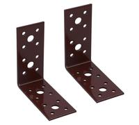 Angle Corner Bracket L-Shape Brace Fastener Plate 90mm x 90mm x 40mm 2PK