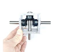 angle device 1pcs Right Angle Steering Gearbox One in Two out Small Reversing Gearbox 10mm Diameter Shaft Bevel Gear Commutator CW CCW gear steering