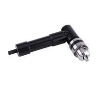 Angle Drill Adapter,90° Right Angle Driver drill attachment,Professional Heavy Duty Metal Hex Shank Extension Drilling Tool,with Chuck Key,for drills and screwdrivers