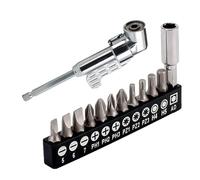 Angle Drill Adapter - Alloy Square Drive Tool, Corner Drills Extension, Low Profile Driver, Power Tool Connector | 105 Degree Drill Bit Alloy for Furniture Assembly Wiring Repair for Twist Screws