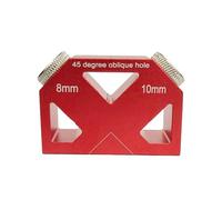 Angle Drilling Guide Jig | 45° Accessory for Drilling on Wood, Drilling Positioner | for Carpentry Cabinetmaking DIY Stairs Railing Construction Projects