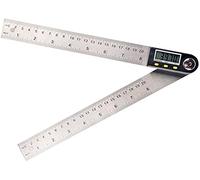 Angle Finder,Angle Rule,0-200mm Multifunctional Digital LCD Display Angle Ruler 360° Stainless Steel Electronic Goniometer Protractor Measuring Tool Protractor