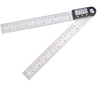 Angle Finder,Angle Rule,Digital Display Angle Ruler Stainless Steel Woodworking Ruler Angle Measuring Instrument 360 Degrees Protractor