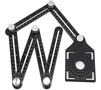 Angle Finder,Angle Rule,Digital Display Angle Ruler Wall Tiles and Floor Tiles Aluminum Alloy Six-fold Ruler Glass Universal Perforation Artifact Tile Opening Locator Protractor