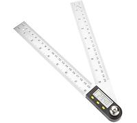Angle Finder,Angle Rule,Electronic Digital Display Angle Ruler Protractor Stainless Steel Woodworking Ruler Angle Measuring Instrument 360 Degrees Protractor