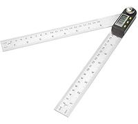 Angle Finder,Angle Rule,Electronic Digital Display Angle Ruler Protractor Stainless Steel Woodworking Ruler Angle Measuring Instrument Protractor