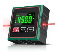 Angle Finder Digital Angle Finder with Laser, 4 Side Strong Magnetic Angle Gauge, for table saws, woodworking protractors, and construction projects