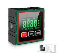 Angle Finder Digital Angle Finder with Laser, 4 Side Strong Magnetic Digital & LCD Display, USB Rechargeable Magnetic Digital Spirit Level, Protractor Inclinometer for DIY Woodworking, Construction