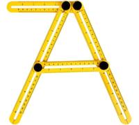 Angle Finder, Finder, Rule,Professional Template Tool Ruler Measuring Protractor Activity Four-fold with Metric Inch Scale