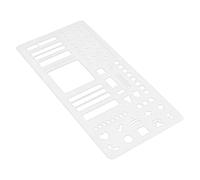 Angle Finder Handmade Flexible Record Template Stencils Drafting Reusable Templates Planner Stencils for Journaling Checklists Lines & Daily Planning (Clear, 13 8cm)