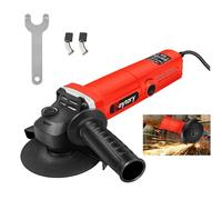 Angle Grinder 2000W Corded Angle Grinder 115mm/4.5inch Grinding Disc with Adjustable Auxiliary Handle and Wrench - 12000 RPM Electric Grinder Tools for Sanding Cutting, Grinding, Polishing