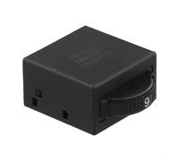 Angle Grinder 6-Speed Controller Switch, Adjustable Speed Regulator for 220V-250V Electric Angle Grinders, Plastic Replacement Part for Cutting and Polishing Machines, Black