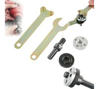 Angle Grinder Adapter for Drill, Electric Drill Angle Grinder Connecting Rod Set, Adjustable Rotary Driver Cutter Shaft Accessories with Spanner for Cutting Disc,Polish Disc and Polish Sponge (s1)